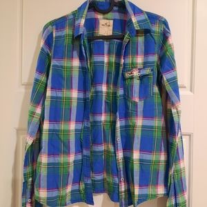 Plaid Botton Down Hollister Shirt